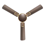 Impresso Tera Brown Gold Ceiling Fan | House of Sujata