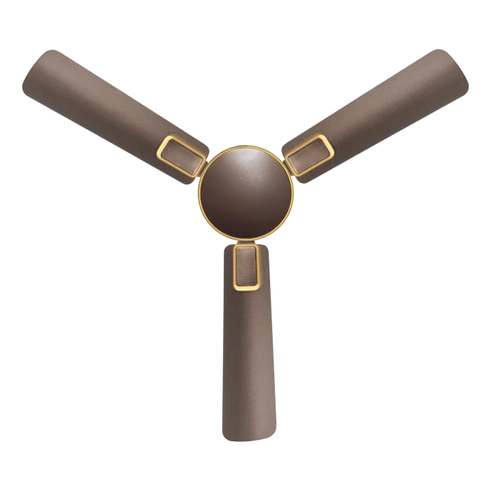 Impresso Tera Brown Gold Ceiling Fan | House of Sujata