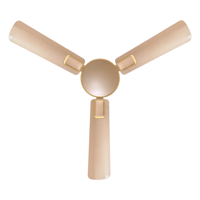 Impresso Topaz Gold Trim Ceiling Fan | House of Sujata