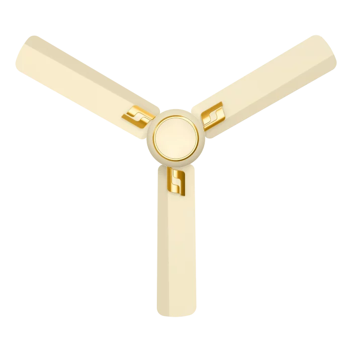 BLDC KInetica Final Ivory Gold Ceiling Fan | House of Sujata