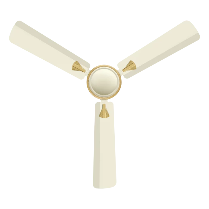 Deco 900 Ivory Gold Ceiling Fan | House of Sujata