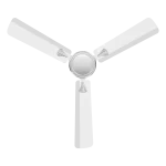 Deco 900 White Chrome Ceiling Fan | House of Sujata