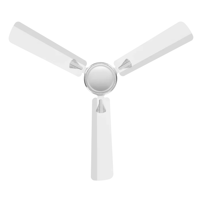 Deco 900 White Chrome Ceiling Fan | House of Sujata
